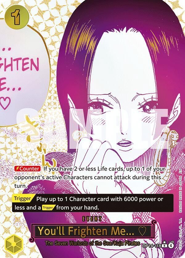 ONE PIECE YOU'LL FRIGHTEN ME MANGA EVENT