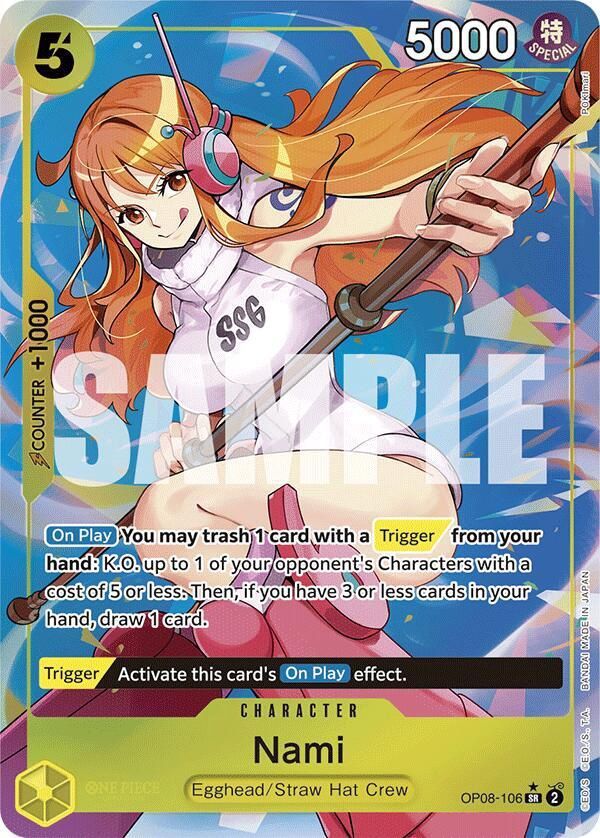 ONE PIECE NAMI OP08-106 ALT ART