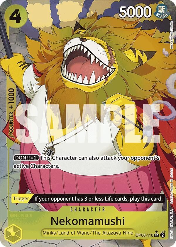 ONE PIECE NEKOMAMUSHI OP06-110 FULL ART