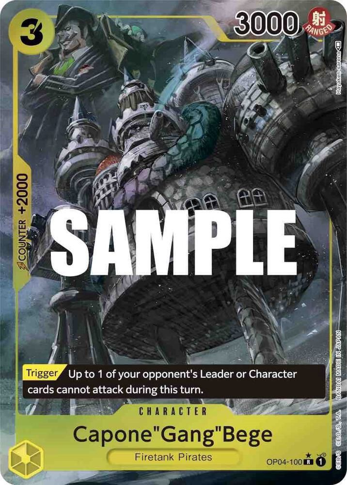 ONE PIECE CAPONE "GANG" BEGE OP04-100 ALT ART