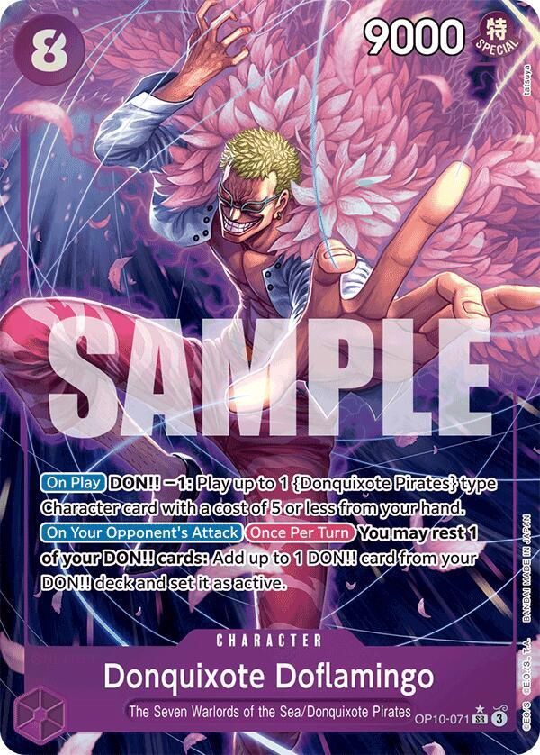 ONE PIECE DONQUIXOTE DOFLAMINGO OP10-071 ALT ART