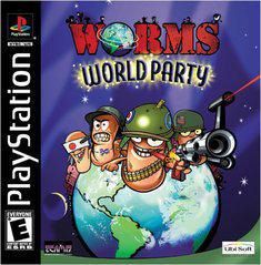 PS1 WORMS WORLD PARTY BLACK LABEL CIB