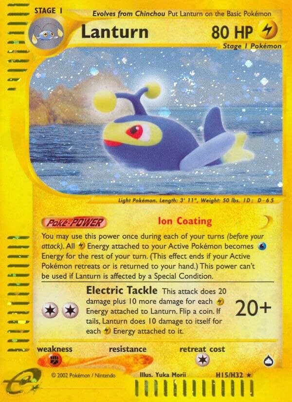 POKEMON LANTURN D 21/147 REVERSE HOLLO