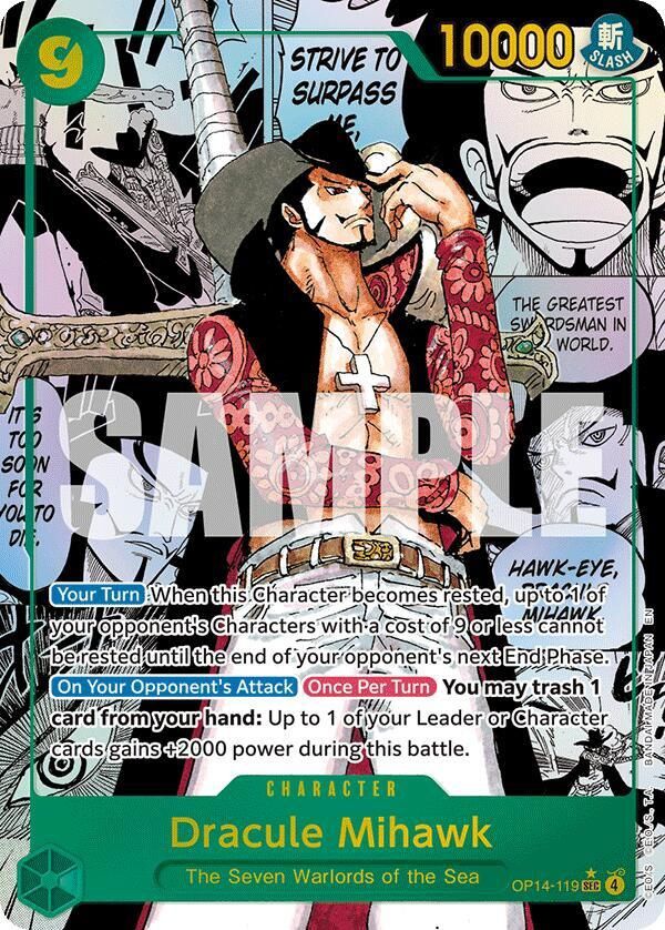ONE PIECE DRACULE MIHAWK OP14-119 MANGA