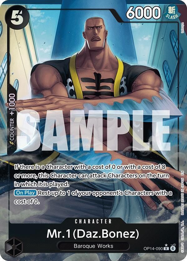 ONE PIECE MR.1 DAZ BNONEZ OP14-090 ALT ART