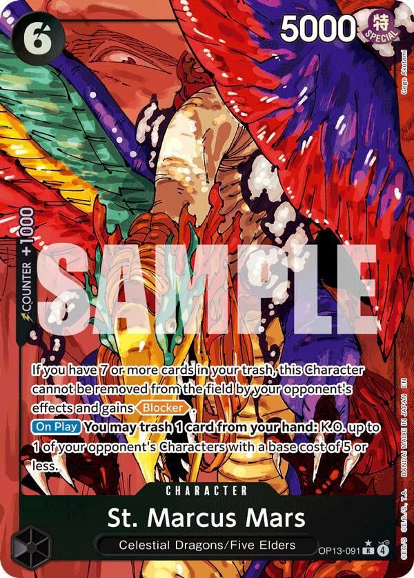 ONE PIECE ST. MARCUS MARS ALT ART OP13-091