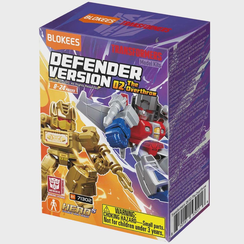 TRANSFORMERS DEFENDER VERSION 2 THE OVERTHROW BLOCKEES MYSTERY