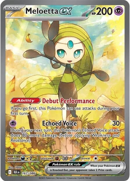 POKEMON MELOETTA EX 167/086 SPECIAL ILLUS