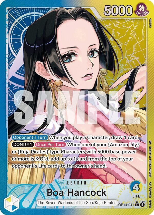 ONE PIECE BOA HANCOCK OP14-041 LEADER ALT ART