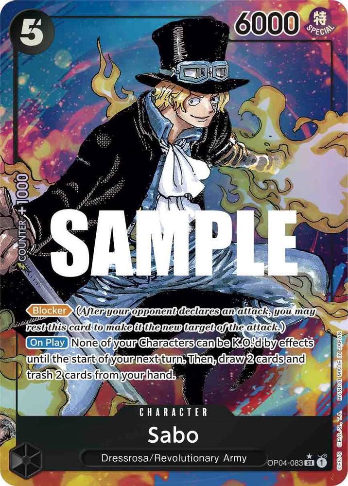 ONE PIECE SABO OP04-083 ALT ART