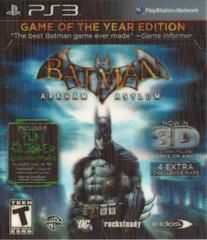 PS3 BATMAN ARKHAM ASYLUM GAME OF THE YEAR EDITION  GREATEST HIT CIB