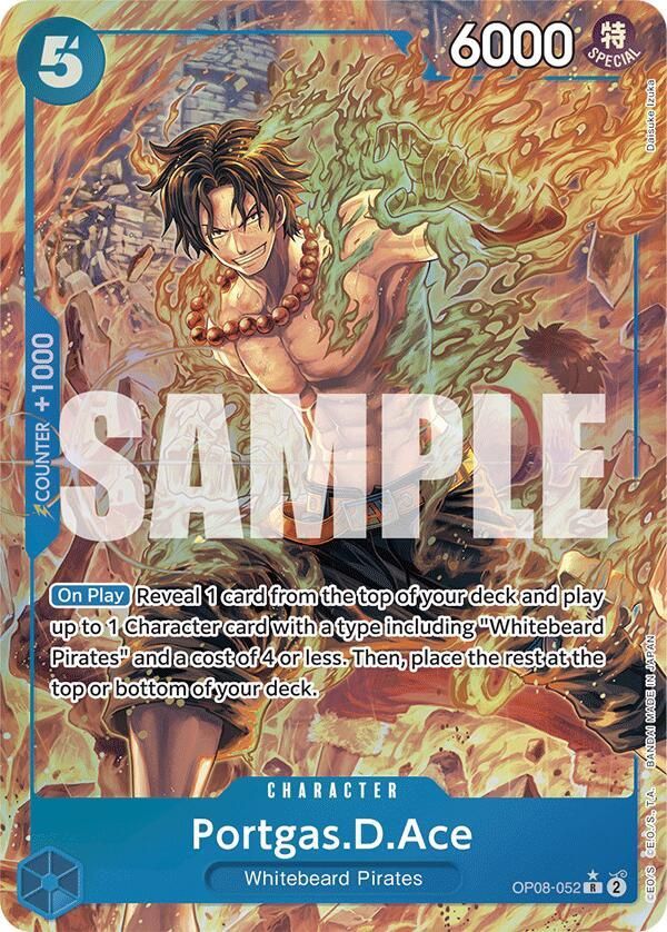 ONE PIECE PORTGAS.D.ACE OP08-052 ALT ART
