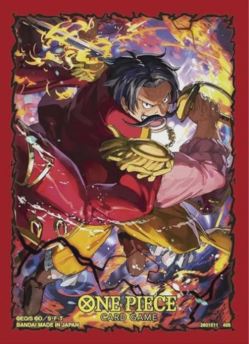 ONE PIECE CARD SLEEVES GOLD D ROGER SET 12