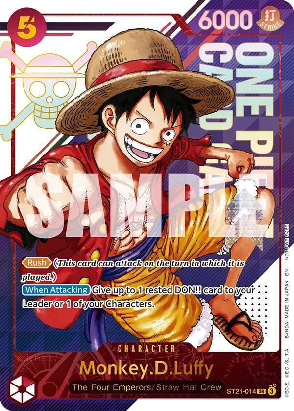ONE PIECE MONKEY.D.LUFFY ST21-014 (3RD ANNIVERSARY TREASURE CAMPAIGN PACK)