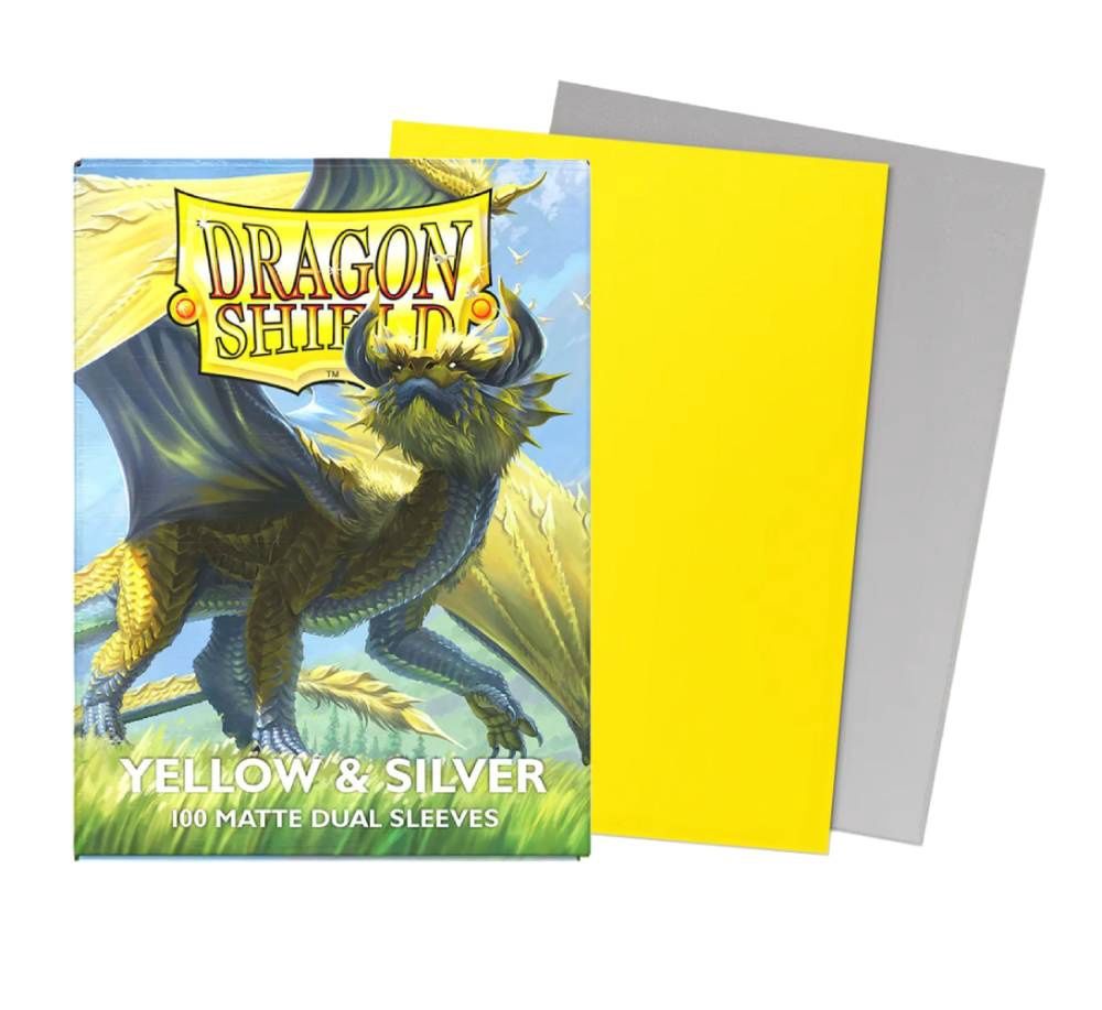 DRAGON SHIELD DUAL MATTE YELLOW AND SILVER 15071
