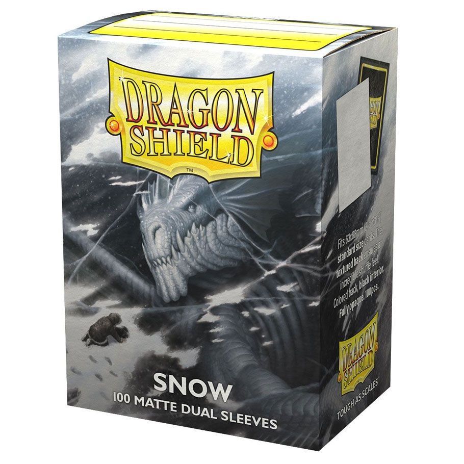 DRAGON SHIELDS DUAL MATTE SNOW 15005