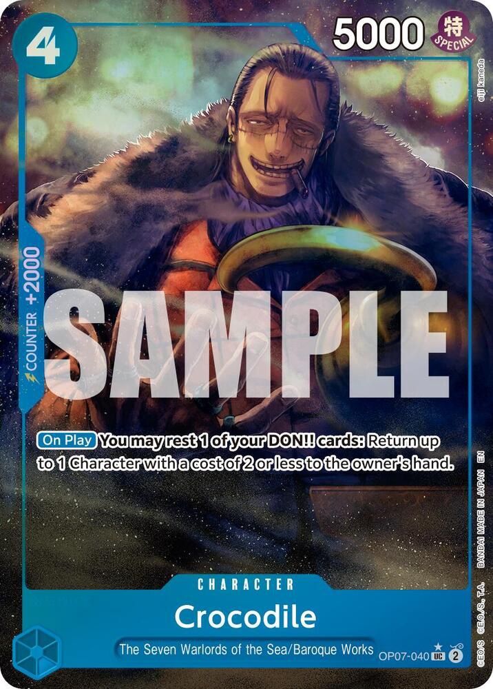 ONE PIECE CROCODILE OP07-040 ALT ART