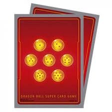 DRAGONBALL CARD SLEEVES 64 COUNT STANDARD RED