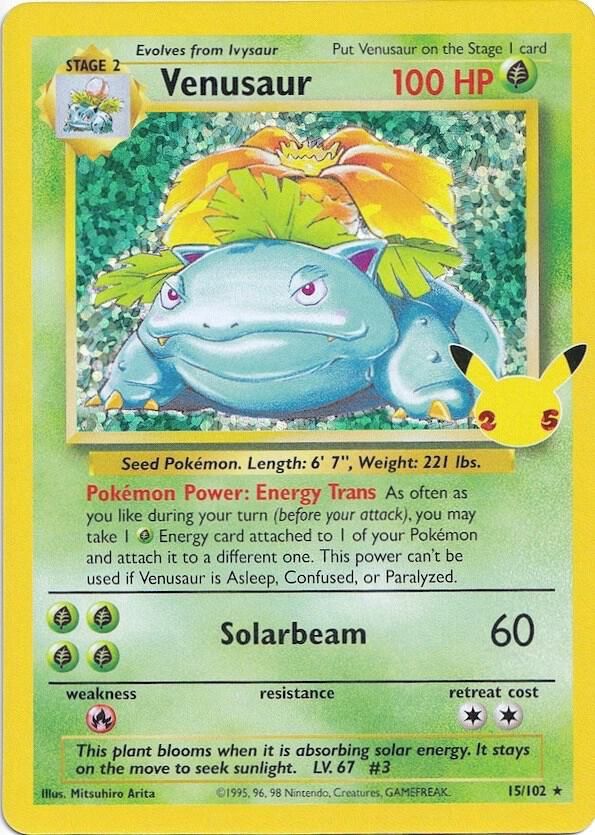 POKEMON VENUSAUR 15/102 CELEBRATIONS CLASSIC COLLECTION