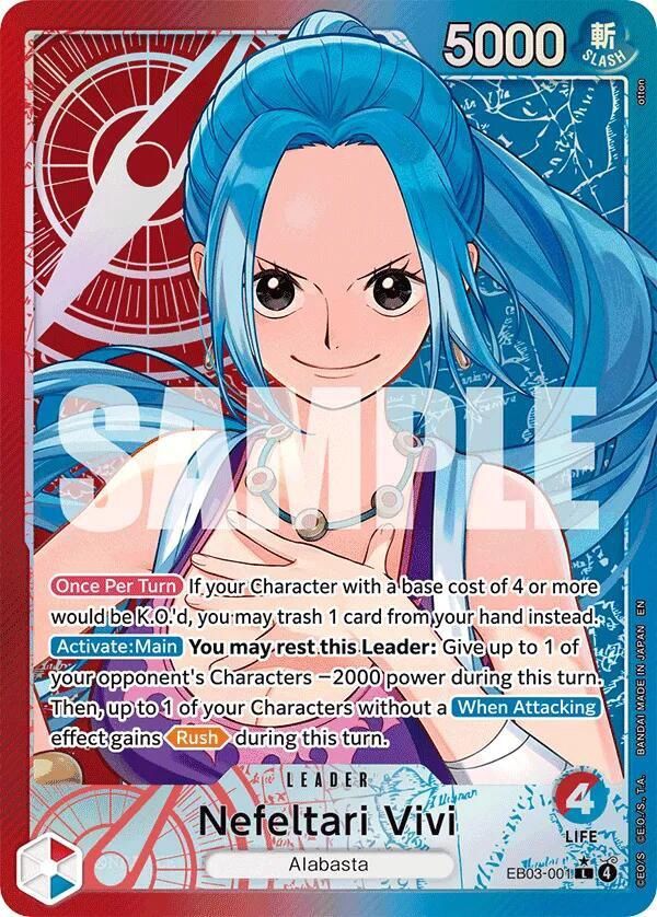 ONE PIECE NEFELTARI VIVI EB03-001 ALT ART LEADER