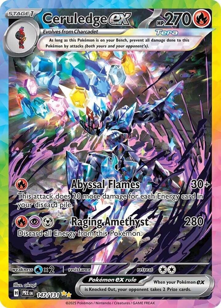 POKEMON CERULEDGE EX  147/131 SPECIAL ILLUS