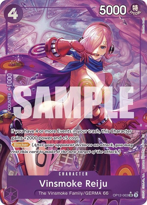 ONE PIECE VINSMOKE REIJU OP12-063 ALT ART