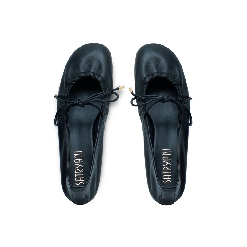 Naples Flat Black Leather