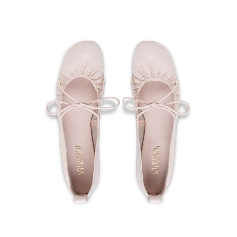 Naples Flat Blush Pink Leather