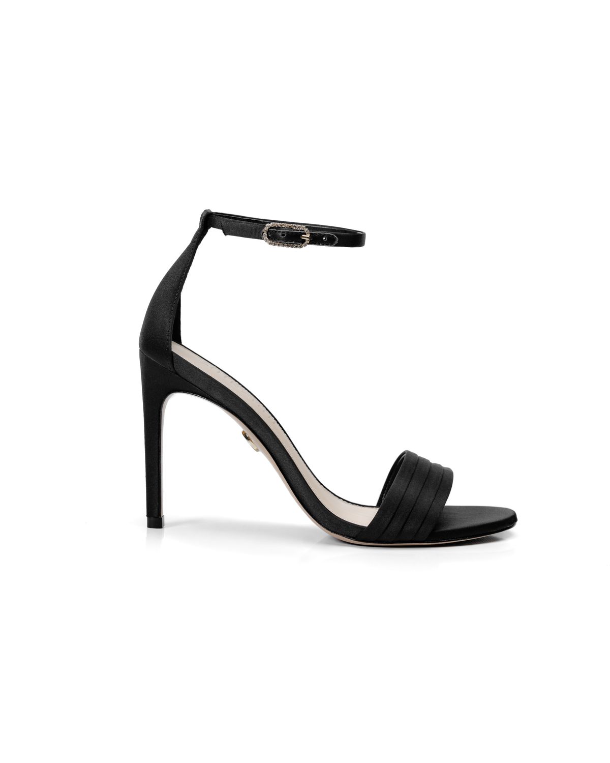 Rio Sandal Black Satin
