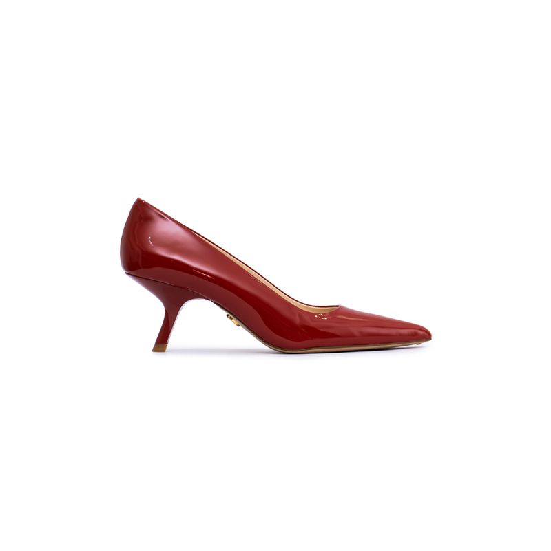 Genova Scarpin Terracota Leather
