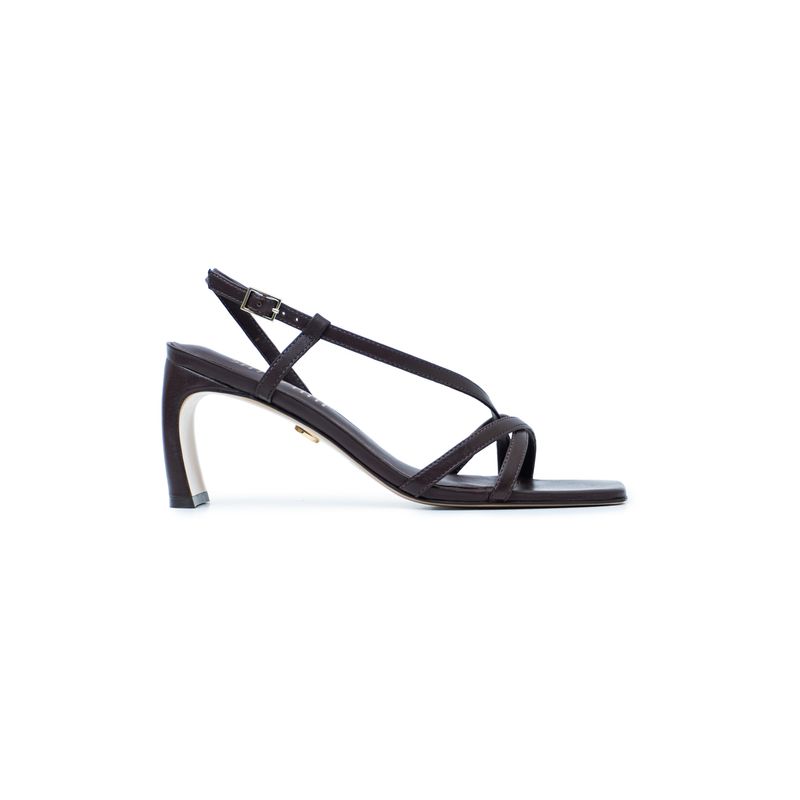Berenice Sandal Aubergine Leather