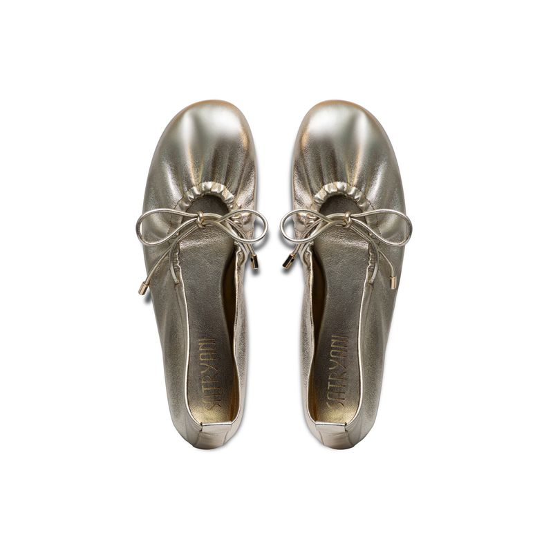 Naples Flat Gold Leather