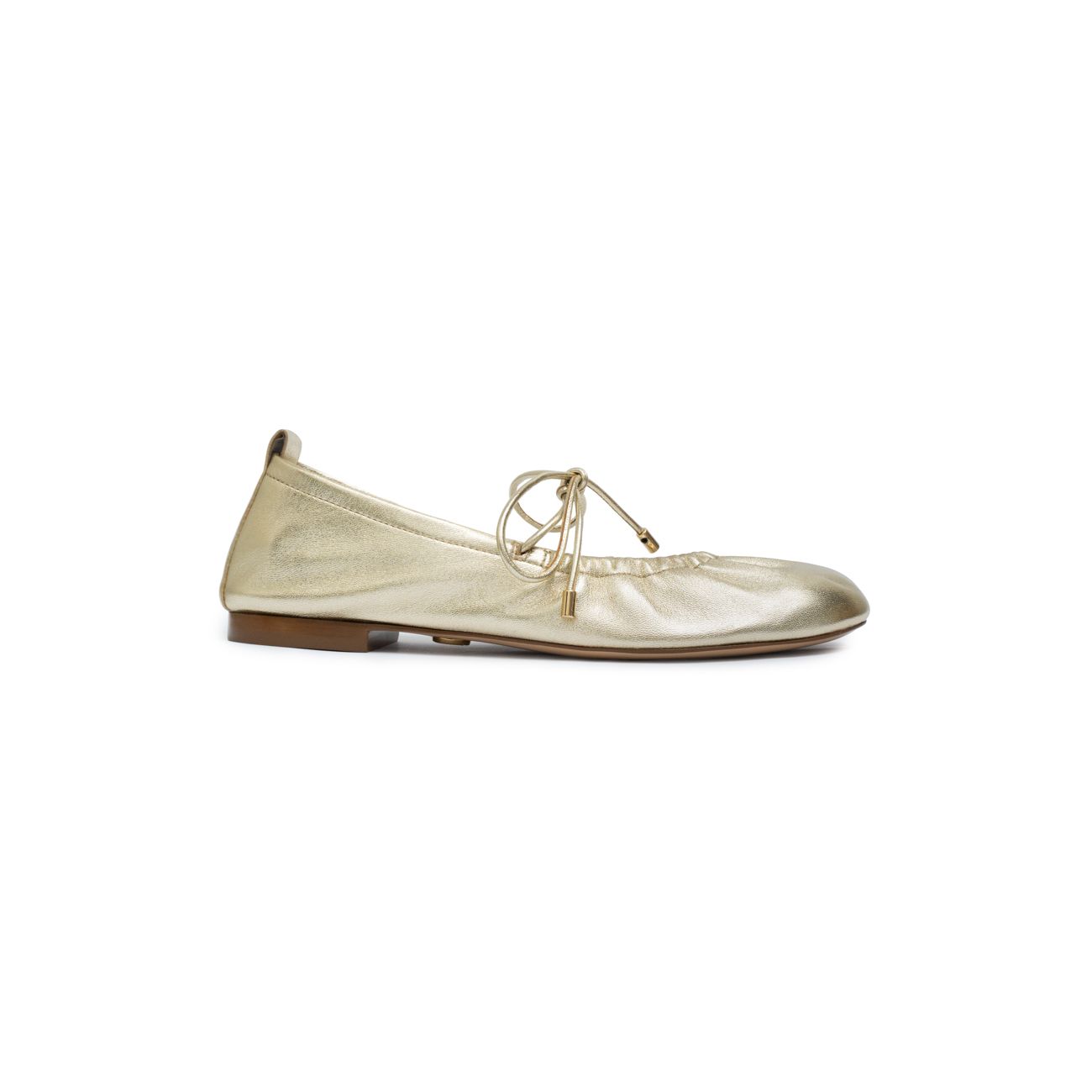 Naples Flat Gold Leather