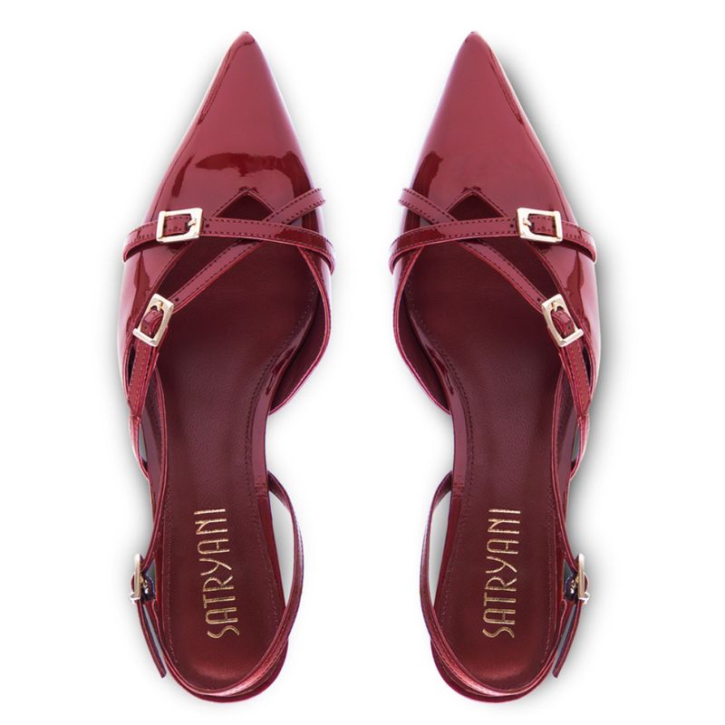 Marrakesh Slingback Burgundy Leather