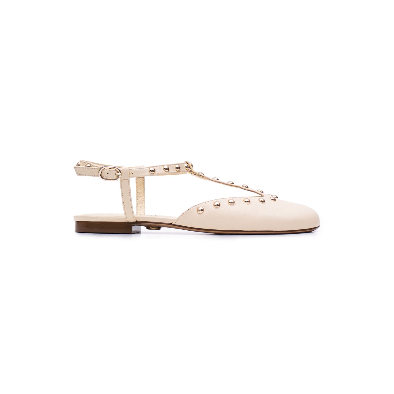 Copenhagem Flat Beige Biscuit Leather