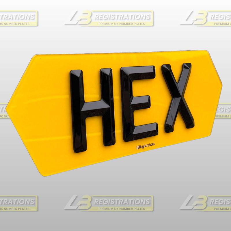LBR HEX Style Plate Set (Front & Rear)
