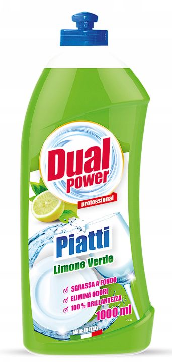 Dual Power Limone Verde 1L włoski płyn do mycia naczyń