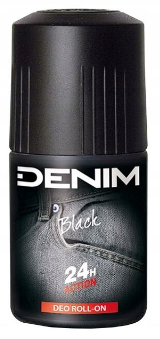 Denim Black – Dezodorant Roll-On 50 ml Męski zapach | Ochrona do 24h