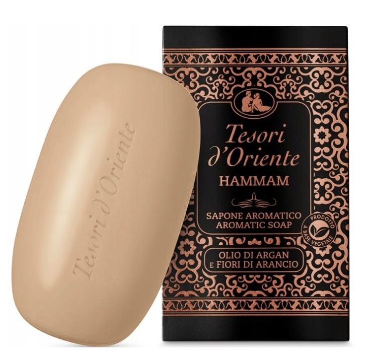 Tesori d'Oriente Mydło w kostce Hammam 125g Olej Arganowy&amp;Kwiat
