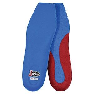 9593 Blue Justin Insoles Square Toe