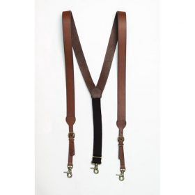 N2712202 Suspenders Brown Leather