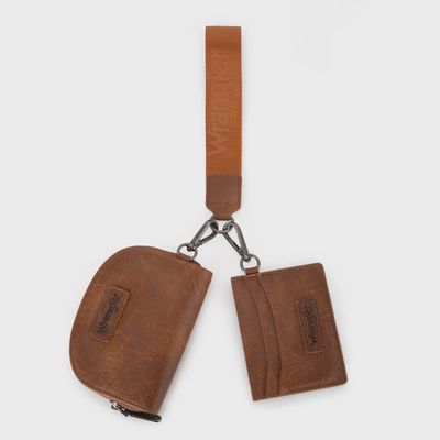 WG200-W052BR Wrangler Dual Pouch Wristlet