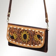 ADBGM102P Sunflower Tooled Pocketbook
