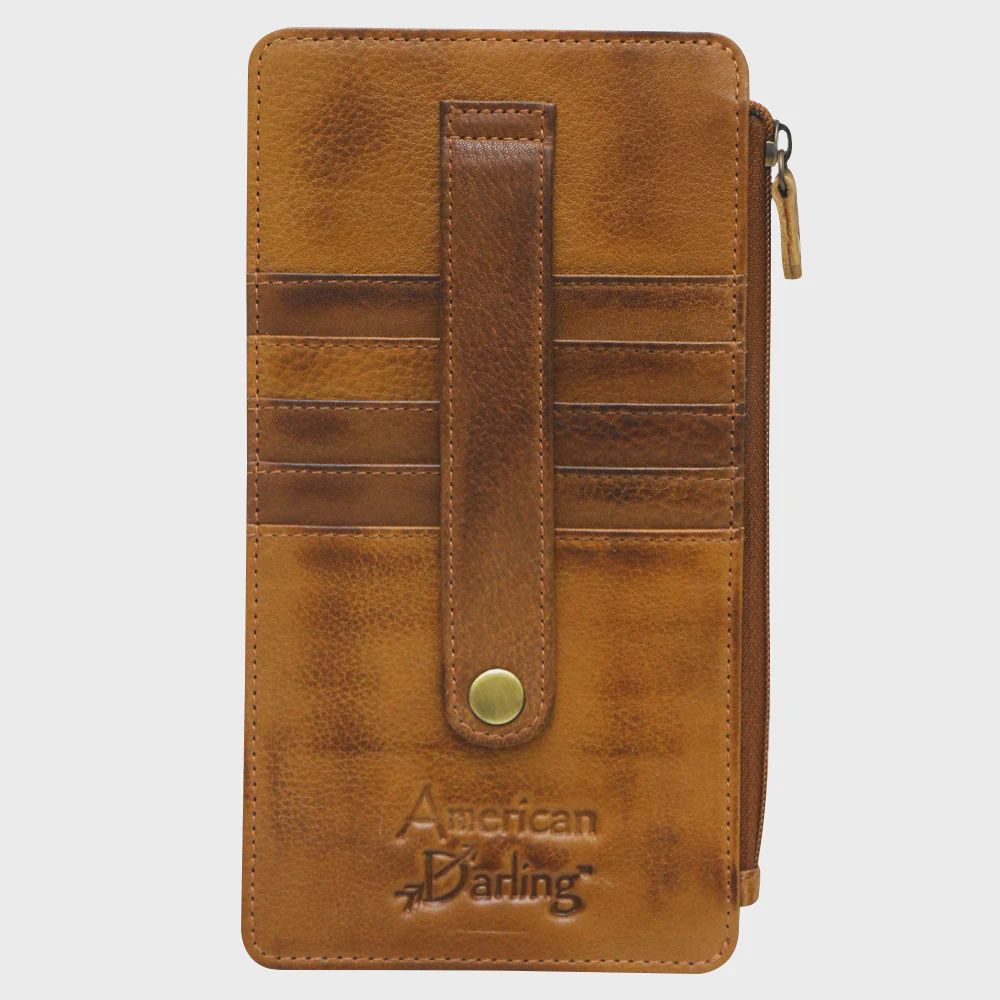 LC-NMBGM132 Card Holder w/ Strap, Letter: A=Tan