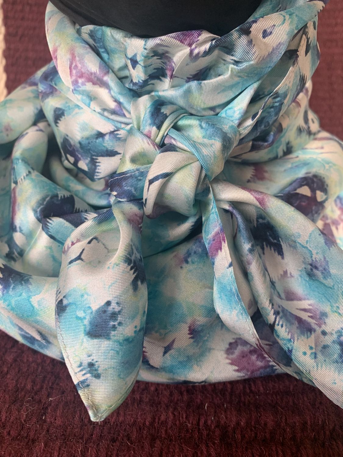 1313 AF Ivory Geo Silk Wild Rags