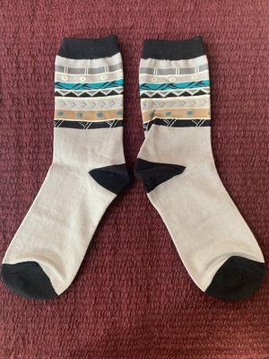3425 Grey Aztec Strips "Socks with Attitude"