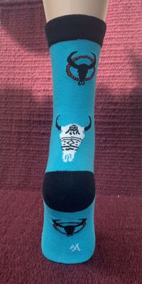 3433-N Cow Skull "Socks with Attitude"