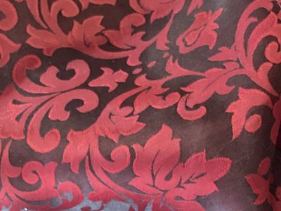 1317-2 Scarf 16 Red Jacquard