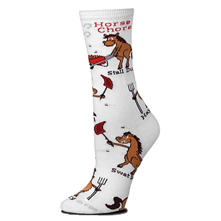3594-N Horse Chores "Socks with Attitude"