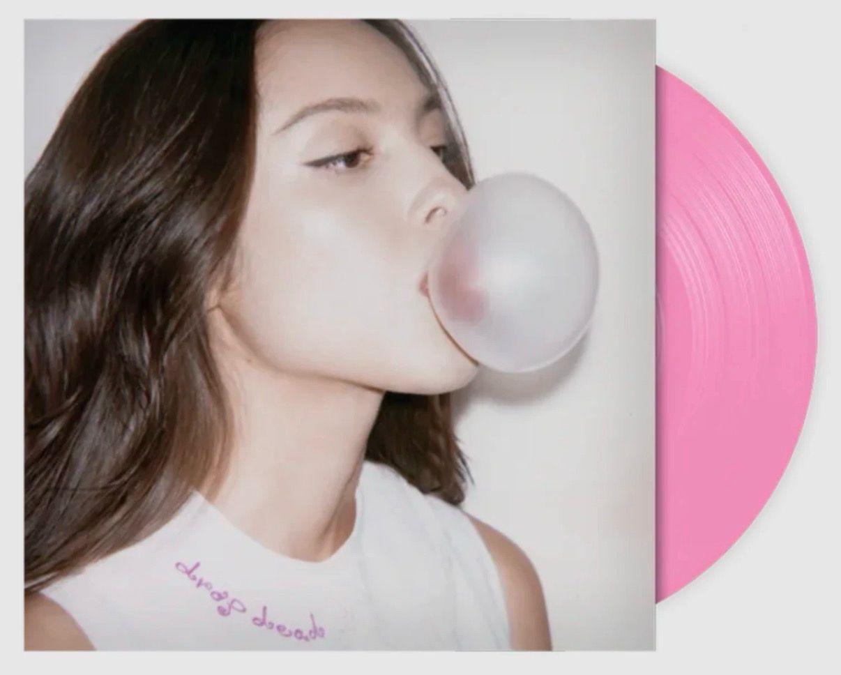 OLIVIA RODRIGO drop dead Vinile 7'' rosa chewing gum